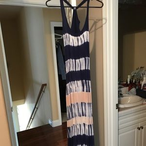 Boho tie dye maxi dress